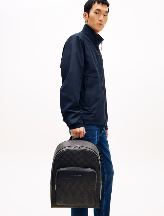 Hilfiger Flag Mixed Texture Dome Backpack