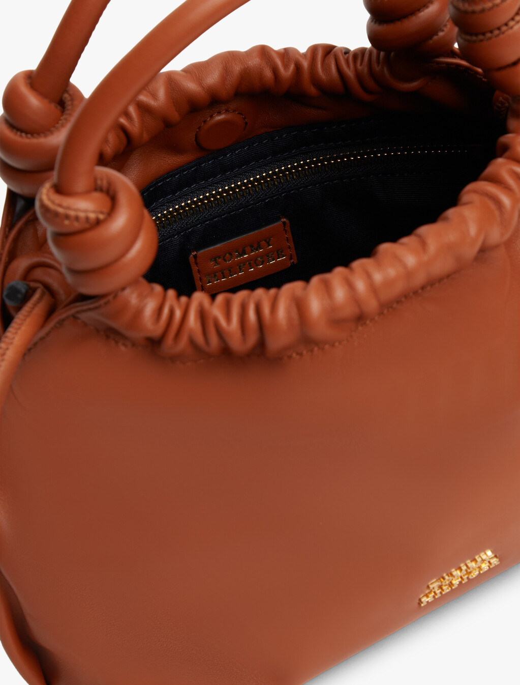 Soft Leather Crossbody Bag, Cognac, hi-res