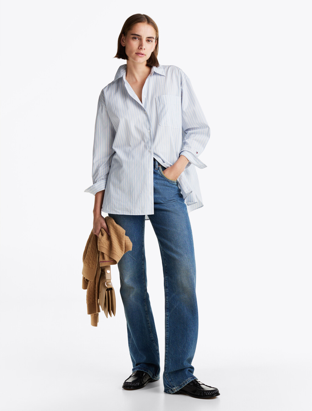 High Rise Relaxed Bootcut Jeans, Bo, hi-res