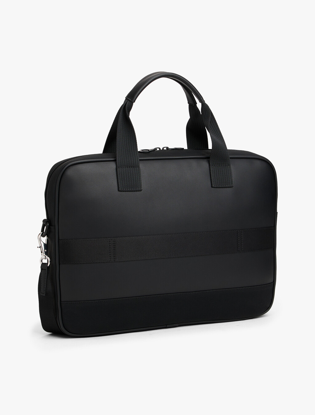 Metal Logo Laptop Bag, Black, hi-res