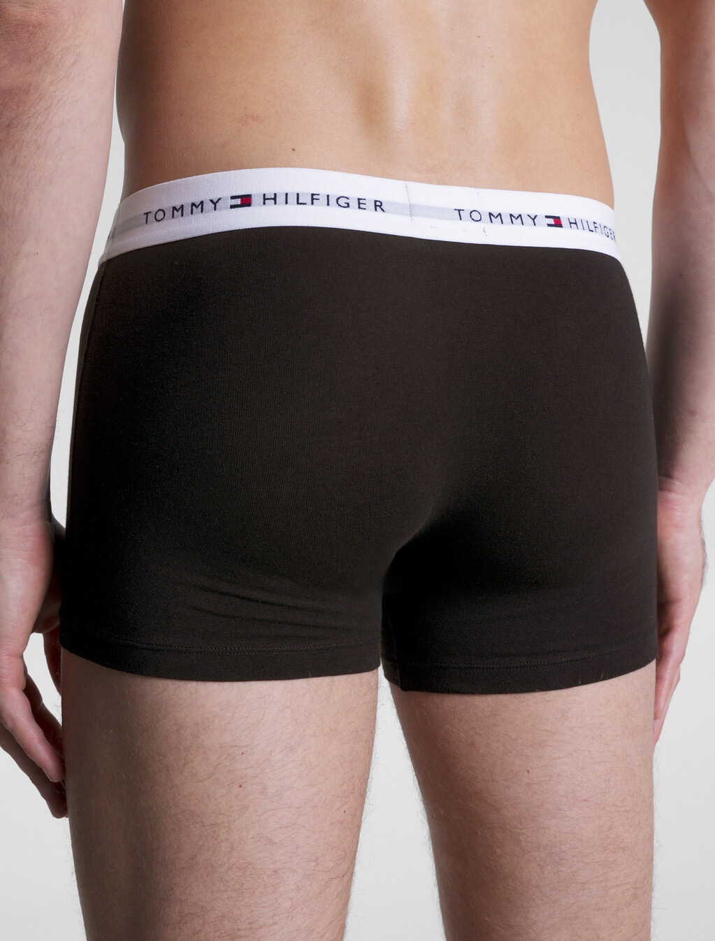 3-Pack Logo Waistband Trunks, Grey Heather/Black/White, hi-res