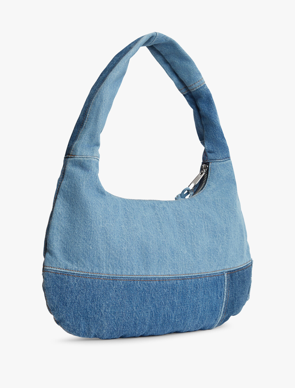 Patchwork Denim Shoulder Bag, Denim Patch, hi-res