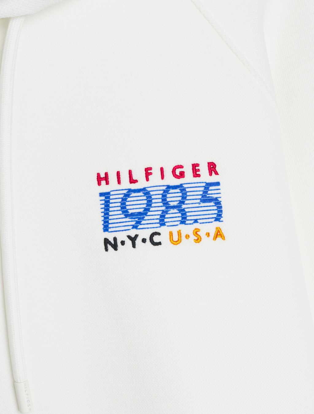 Hilfiger Team Stripe Hoodie, Ecru, hi-res