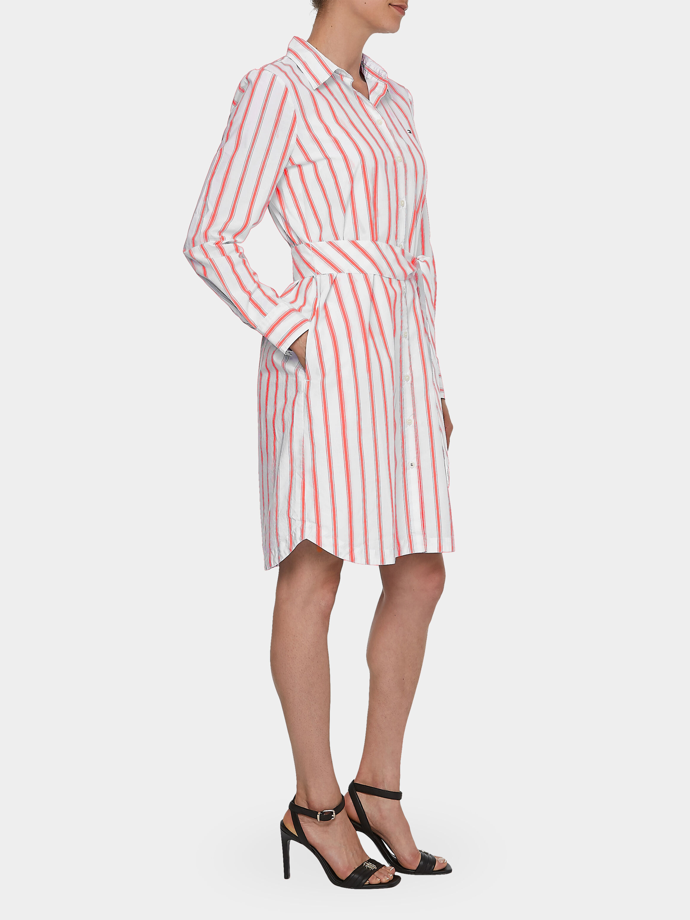 tommy hilfiger stripe shirt dress