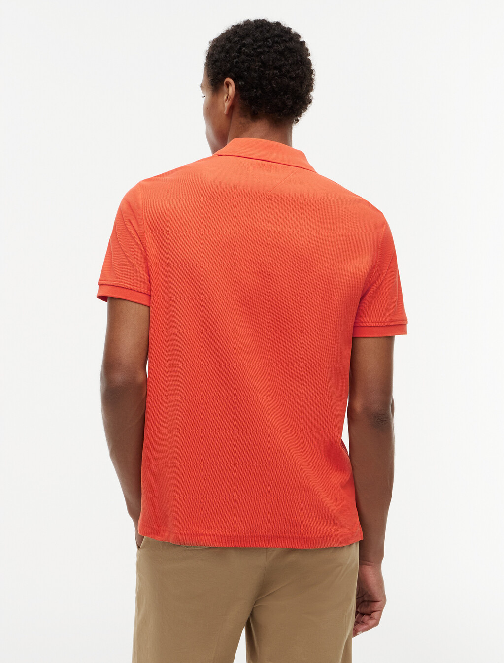 Asia Fit Script Logo Regular Polo, Brilliant Orange, hi-res