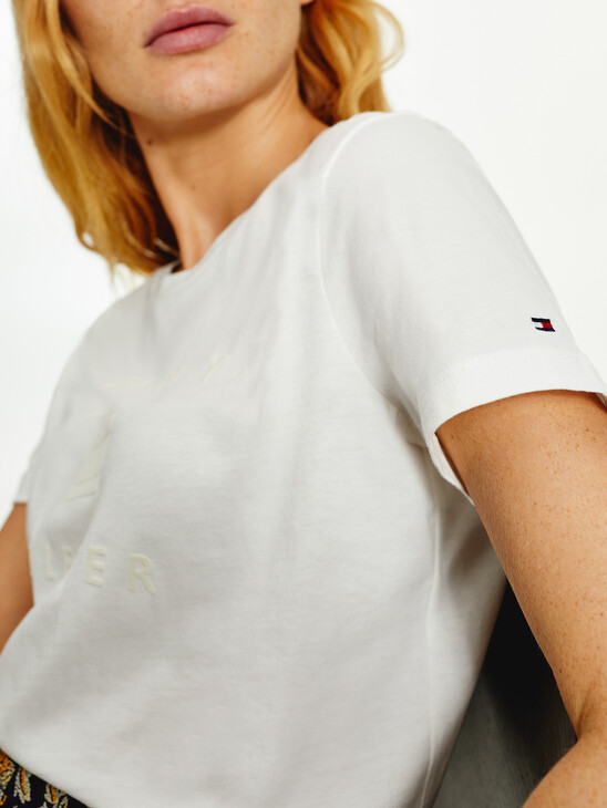 Organic Cotton Tonal Logo T-Shirt Organic Cotton Tonal Logo T-Shirt