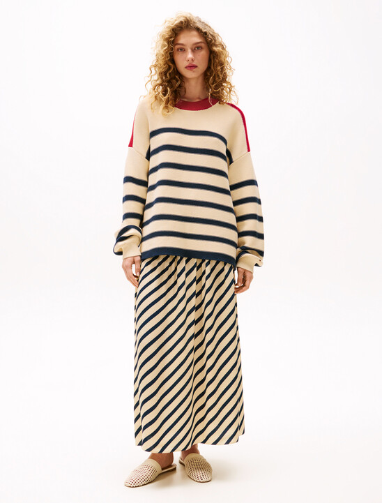 The Sofia Capsule Breton Stripe Relaxed Jumper