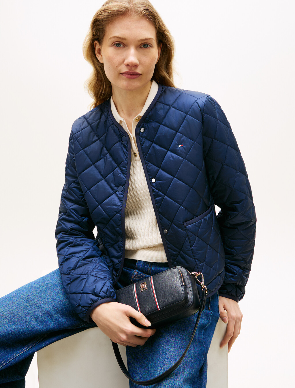 Signature Shoulder Camera Bag, Space Blue, hi-res