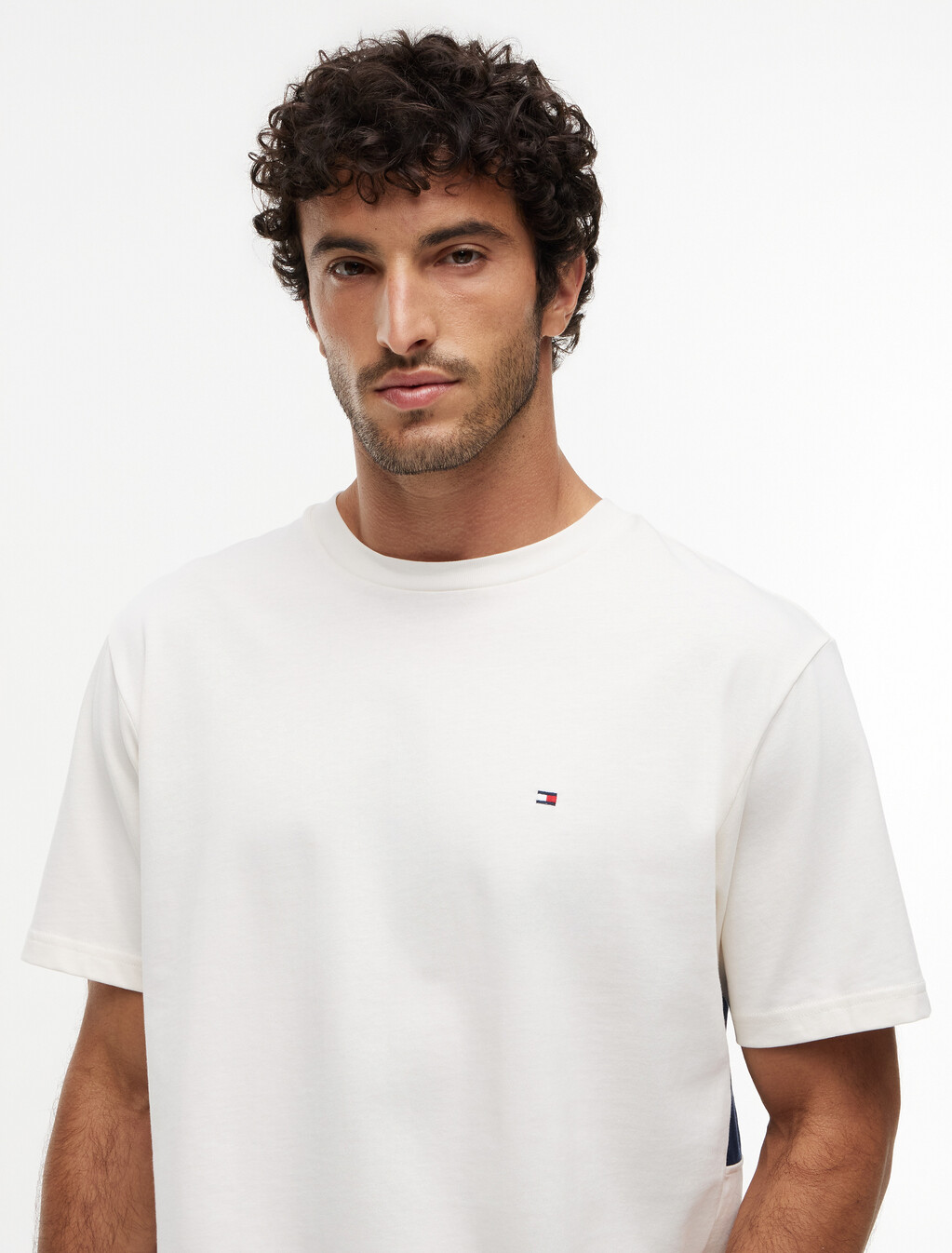 Crewneck Flag T-Shirt, Ivory Petal, hi-res