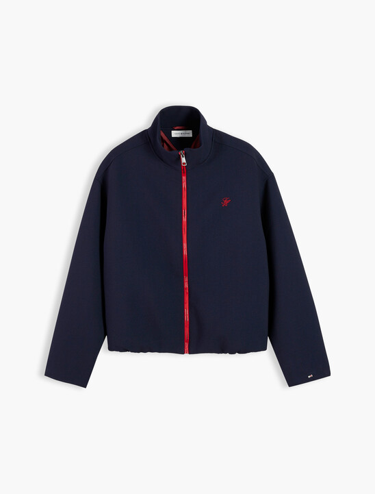 Lightweight Relaxed Zip-Thru Bomber Jacket