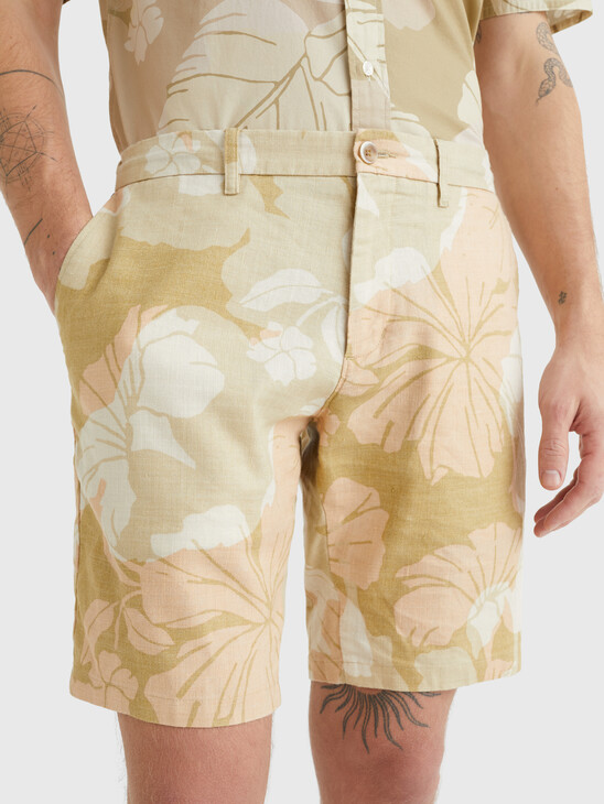 HARLEM MODERN FLORAL RELAXED CHINO SHORTS