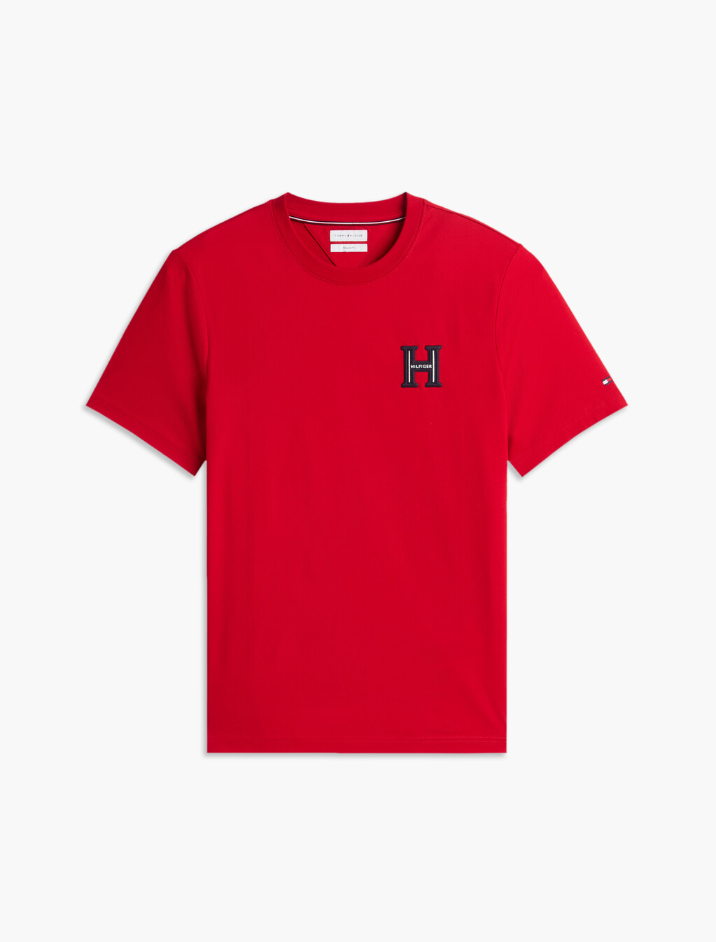 Varsity Logo Embroidery Crew Neck T-Shirt, Medium Red, hi-res