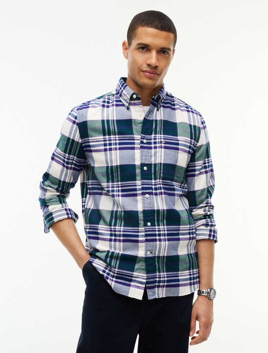 Regular Fit Tartan Check Flannel Shirt