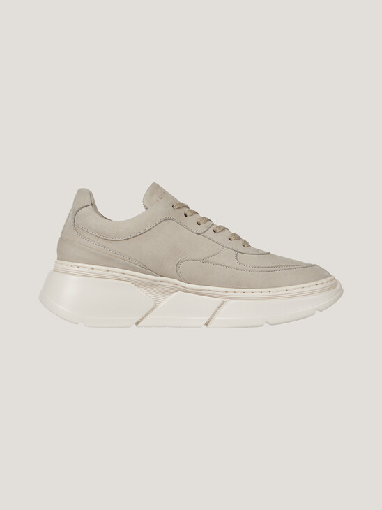 Nubuck Leather Chunky Sole Trainers
