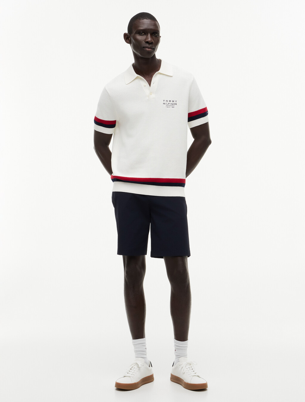 Tech Elasticated Chino Shorts, Desert Sky, hi-res