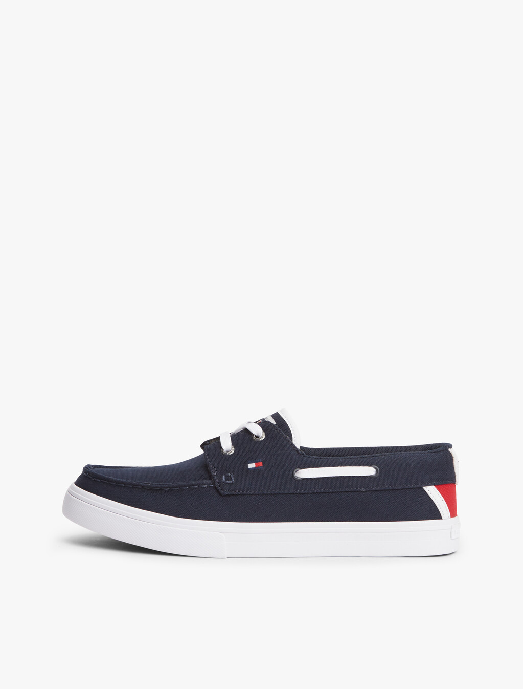 Canvas Boat Shoe Trainers, Desert Sky, hi-res