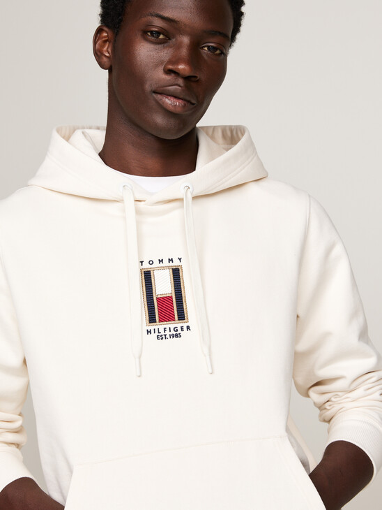 Vertical Flag Drawstring Hoody