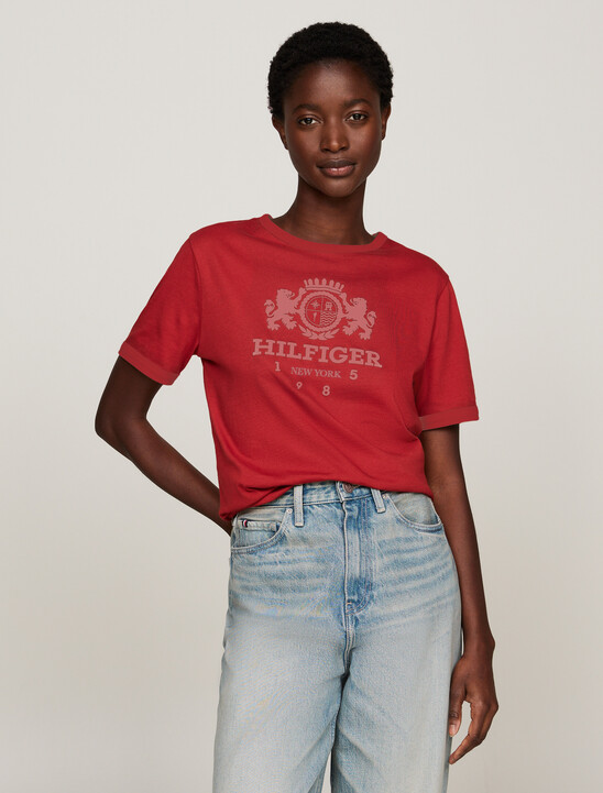 Contrast Trim Crew Neck T-Shirt