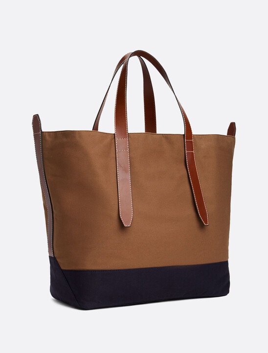 The Runway Collection Canvas Tote Bag, Rooted Brown The Runway Collection Canvas Tote Bag