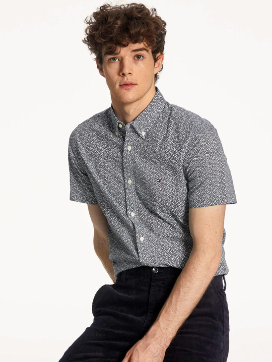 MICRO PRINT ORGANIC COTTON SHIRT MICRO PRINT ORGANIC COTTON SHIRT
