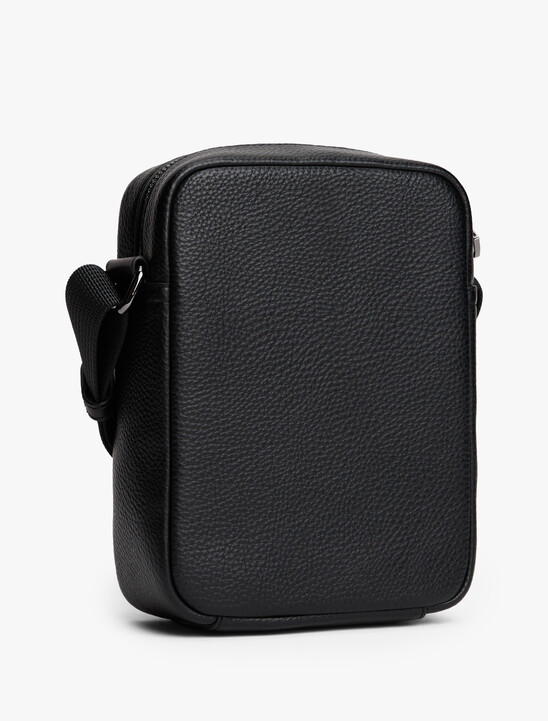 Metal Logo Crossbody Reporter Bag