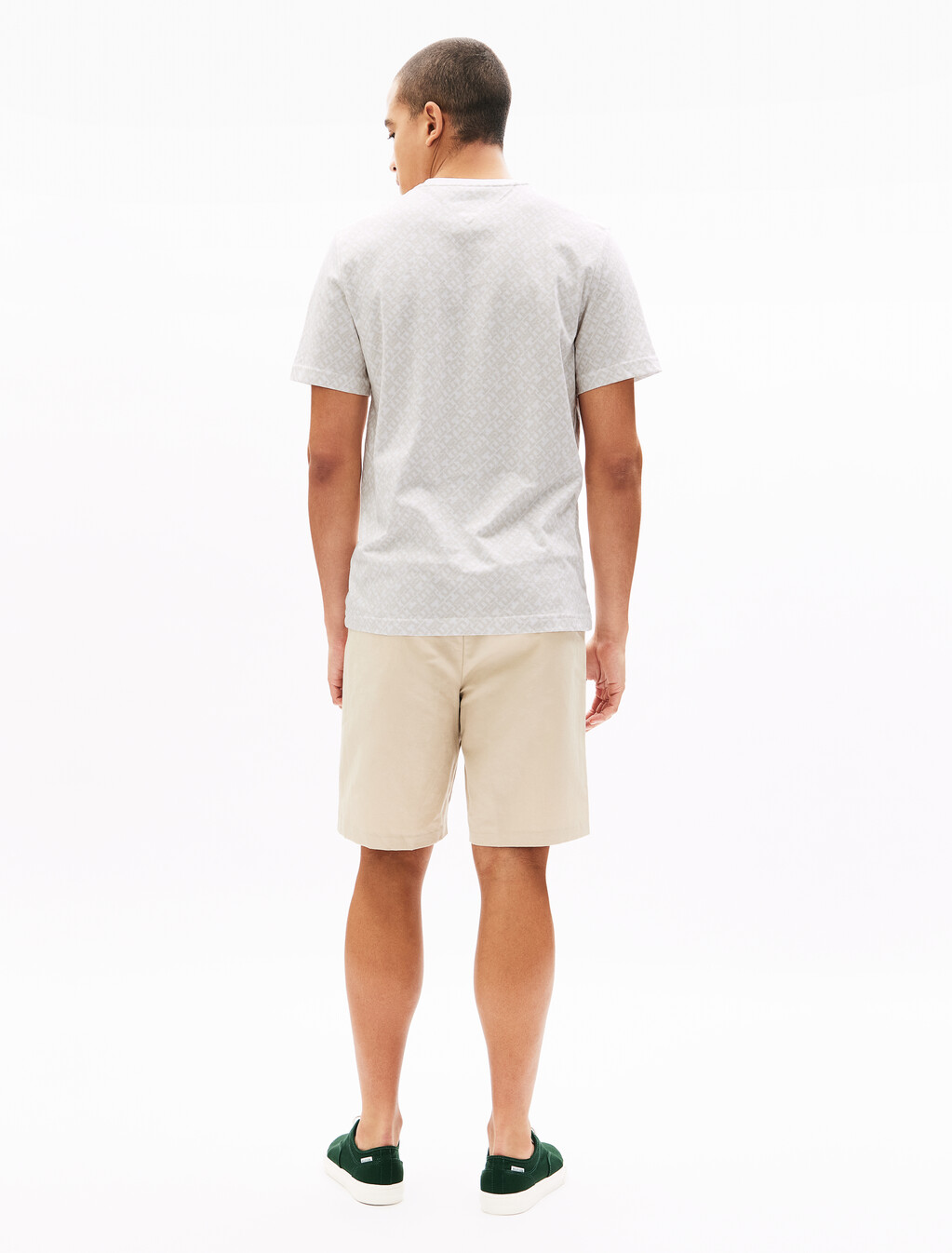 Monogram All Over Print T-Shirt, Ecru, hi-res