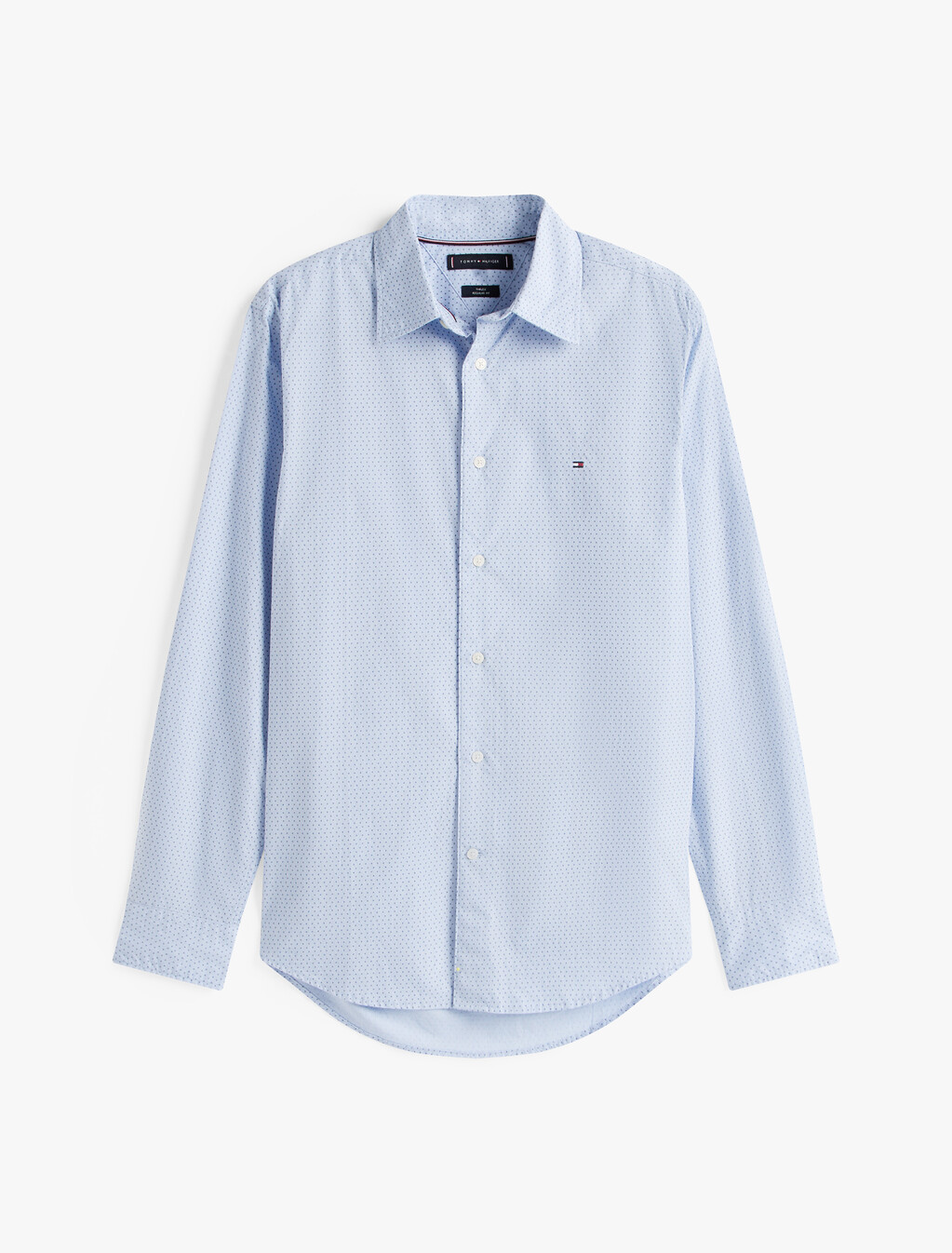 TH Flex Poplin Micro Print Shirt, Cloudy Blue, hi-res
