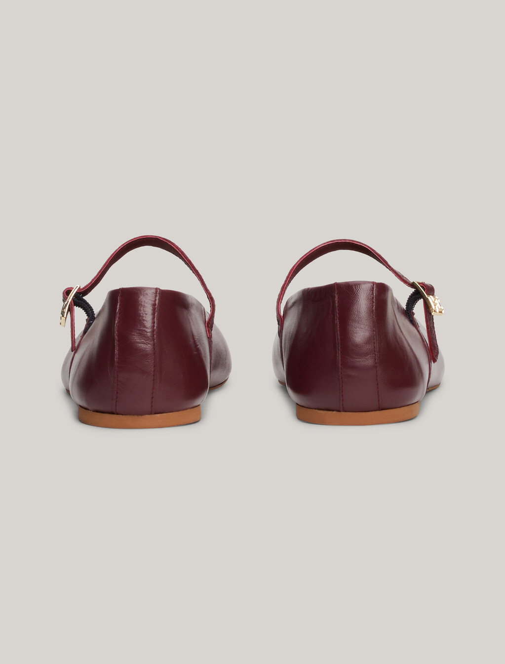 Leather Mary Jane Ballerinas, Deep Rouge, hi-res