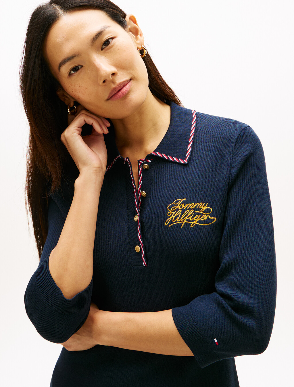 Polo Sweater Dress, Desert Sky, hi-res