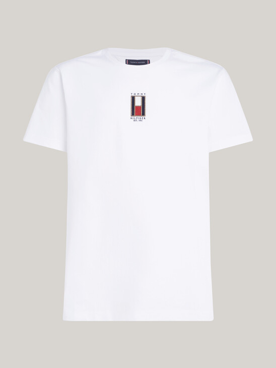 Vertical Flag Embroidery T-Shirt