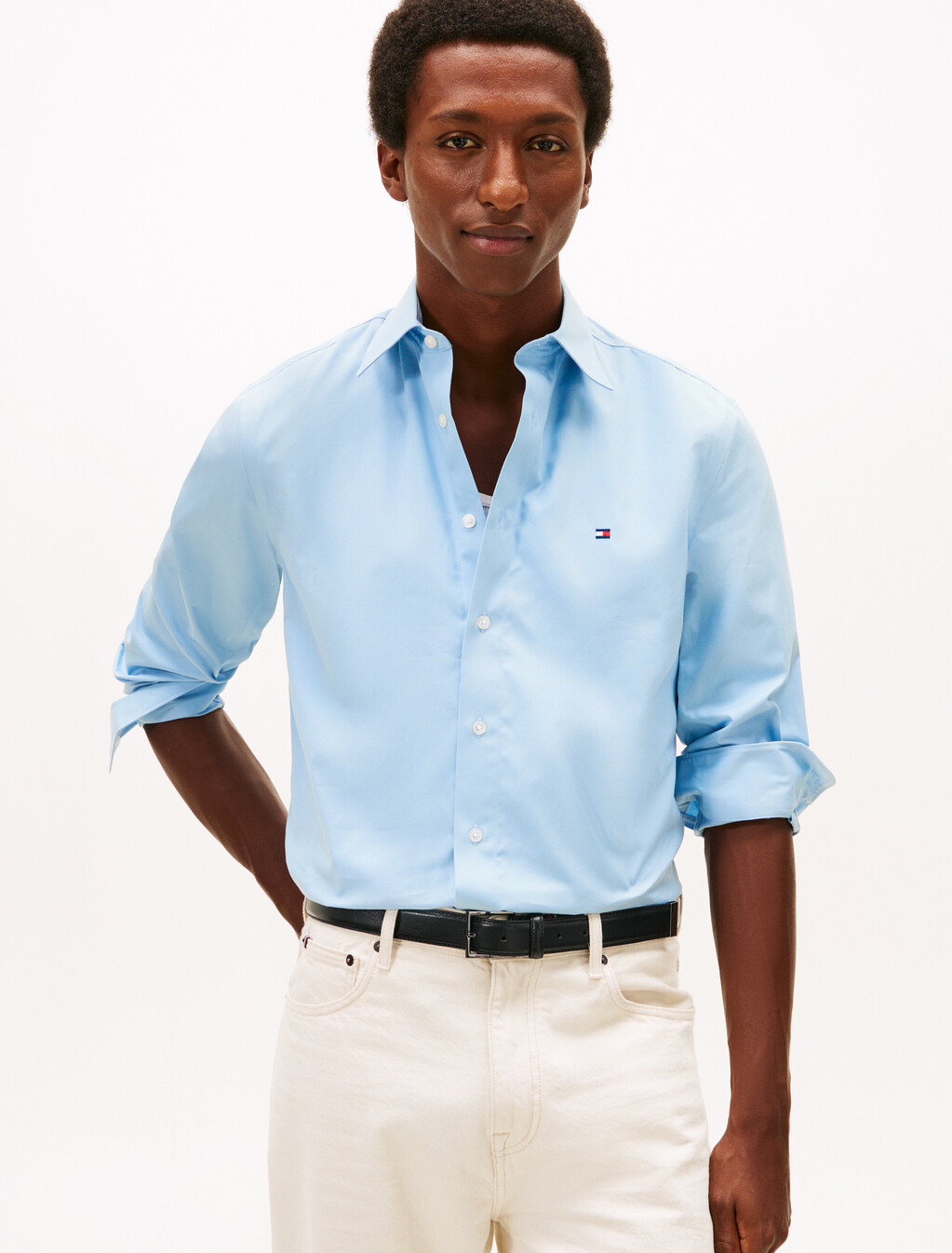 Asia Fit Non Iron Shirt, Well Water, hi-res