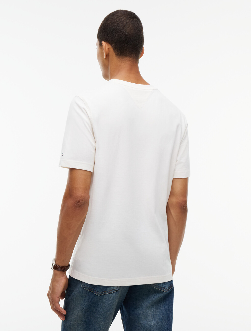 Varsity Logo Peached Jersey T-Shirt, Ivory Petal, hi-res