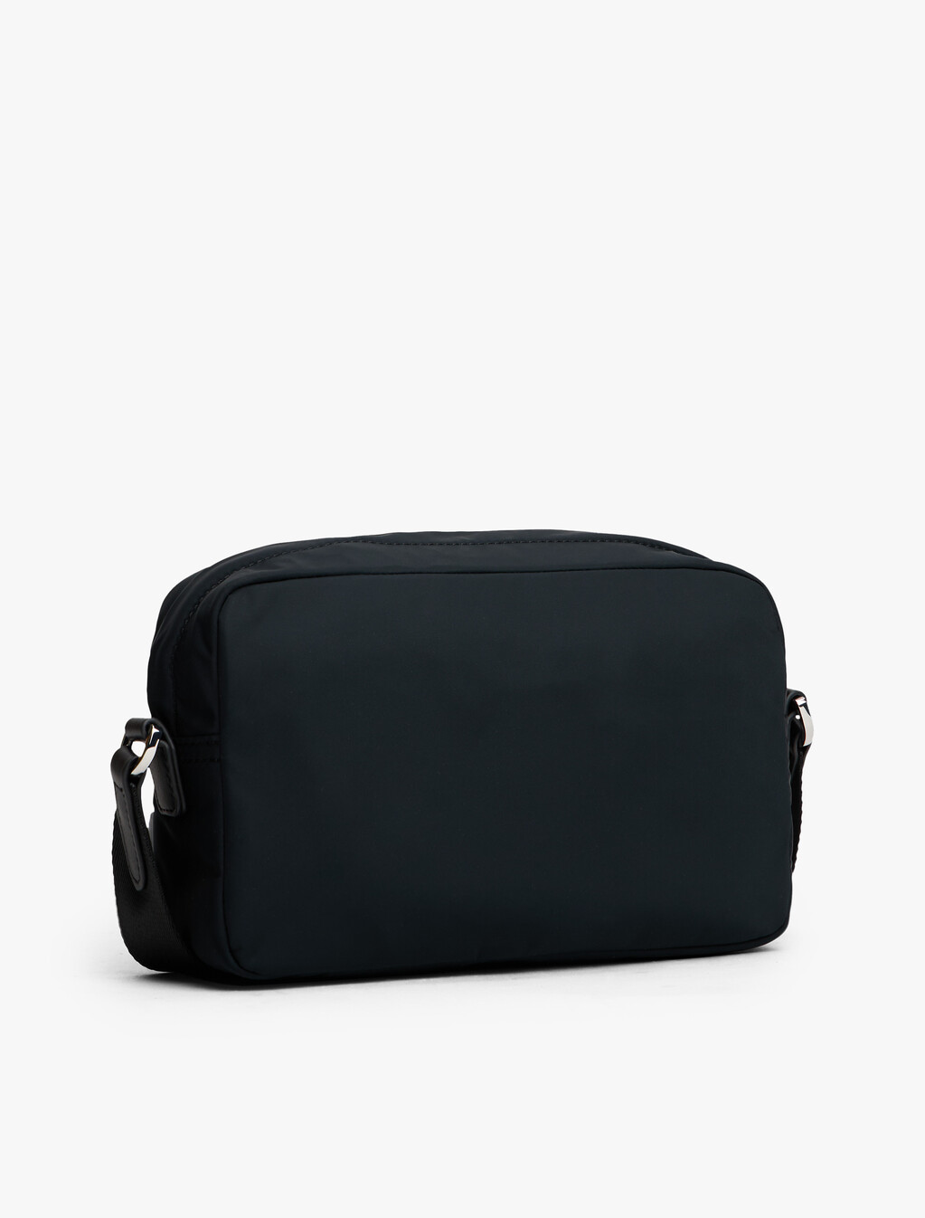 Nylon Reporter Bag, Black, hi-res