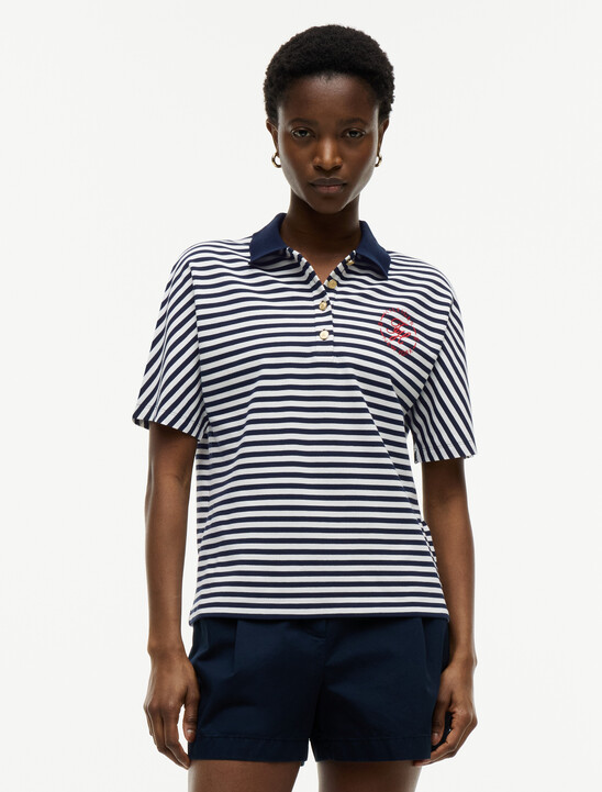 Regular Fit Gold-Tone Button Polo Shirt