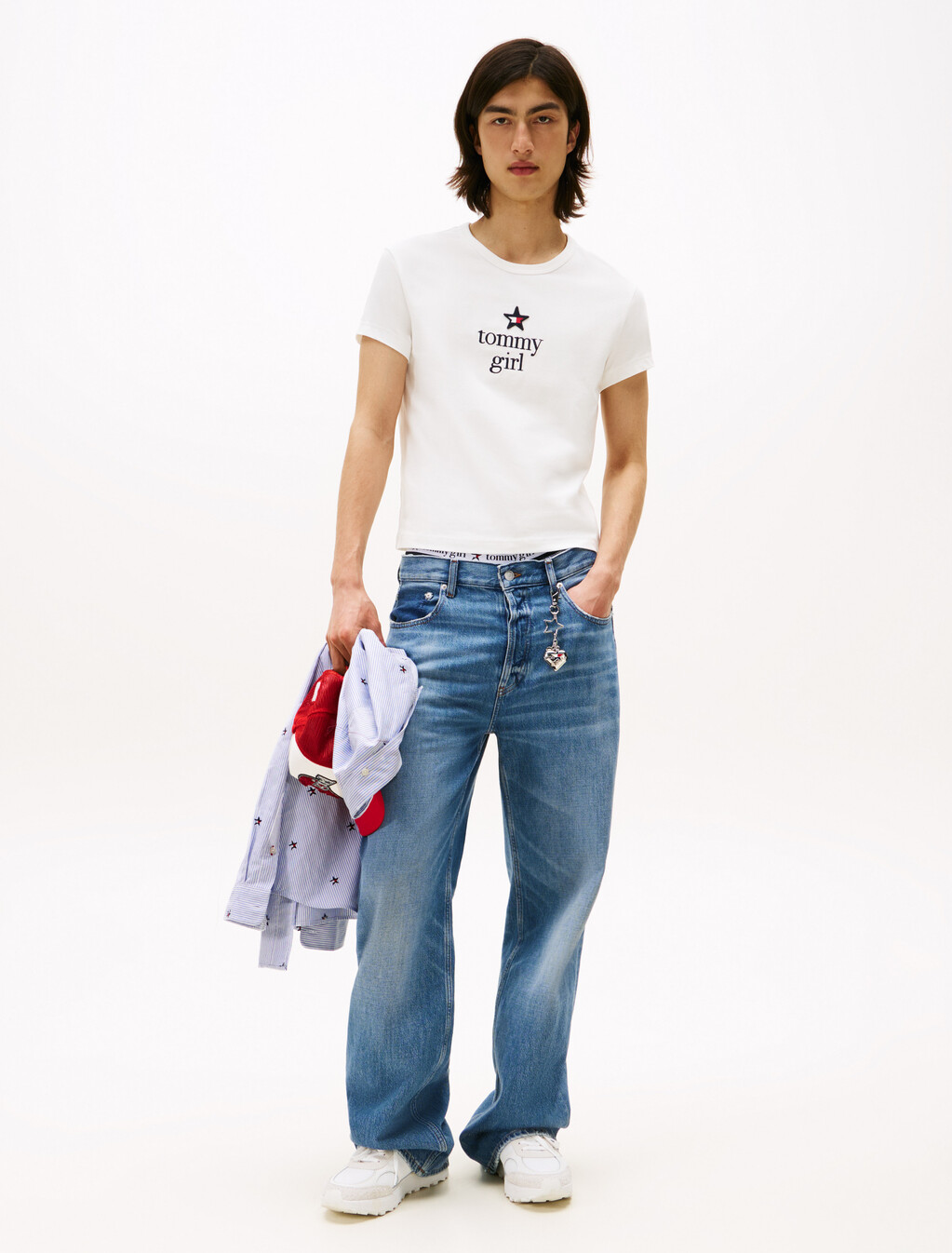 Tommy Girl Graphic Regular T-Shirt, Ecru, hi-res