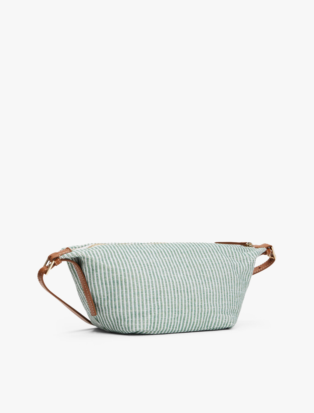 Canvas Sling Bag, Charming Green Stripe, hi-res