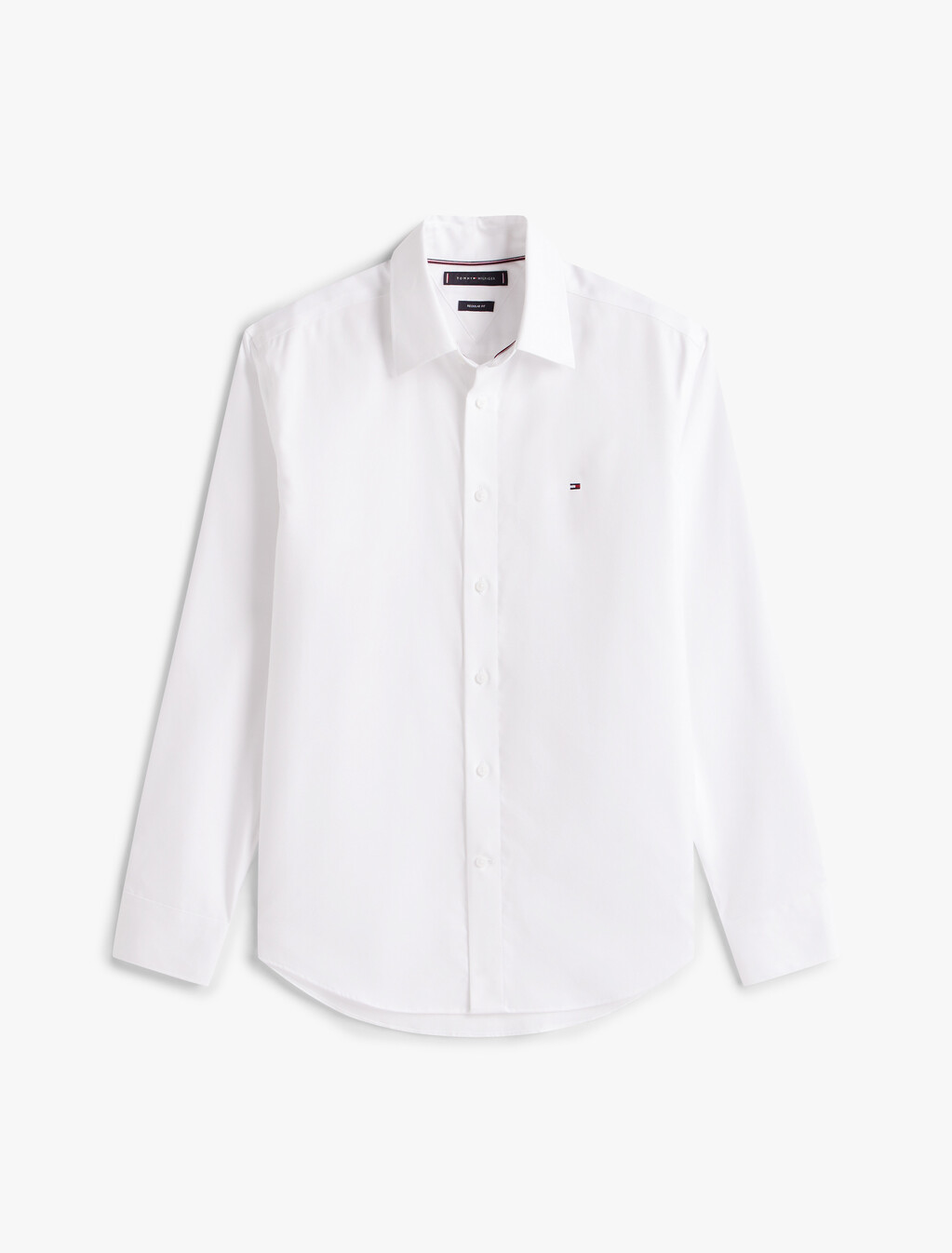 Non-Iron Solid Color Shirt, Th Optic White, hi-res