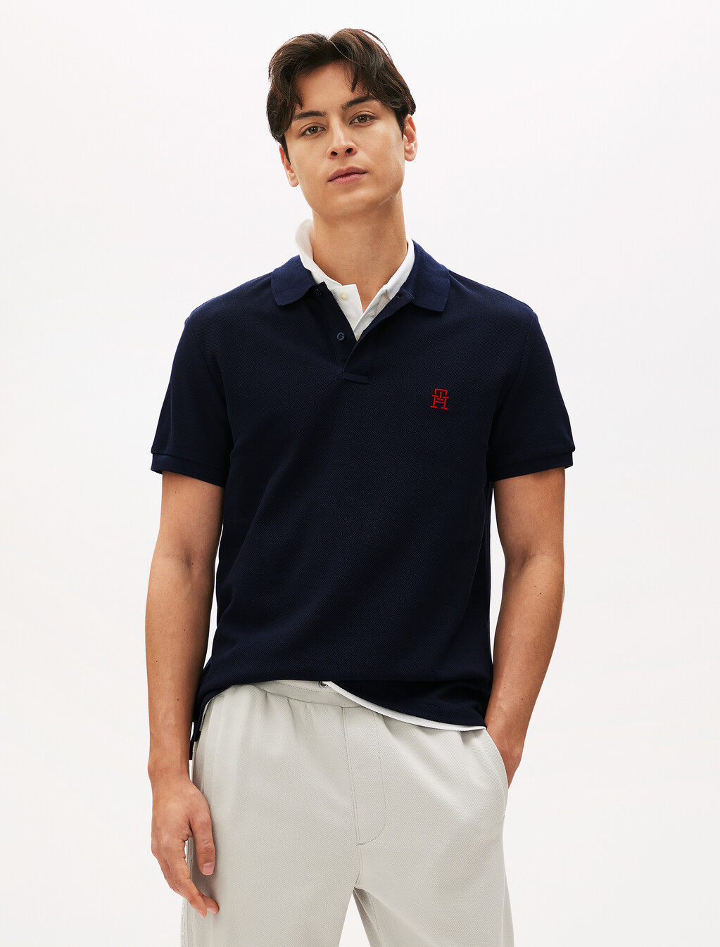 Monogram Logo Regular Polo, Desert Sky, hi-res