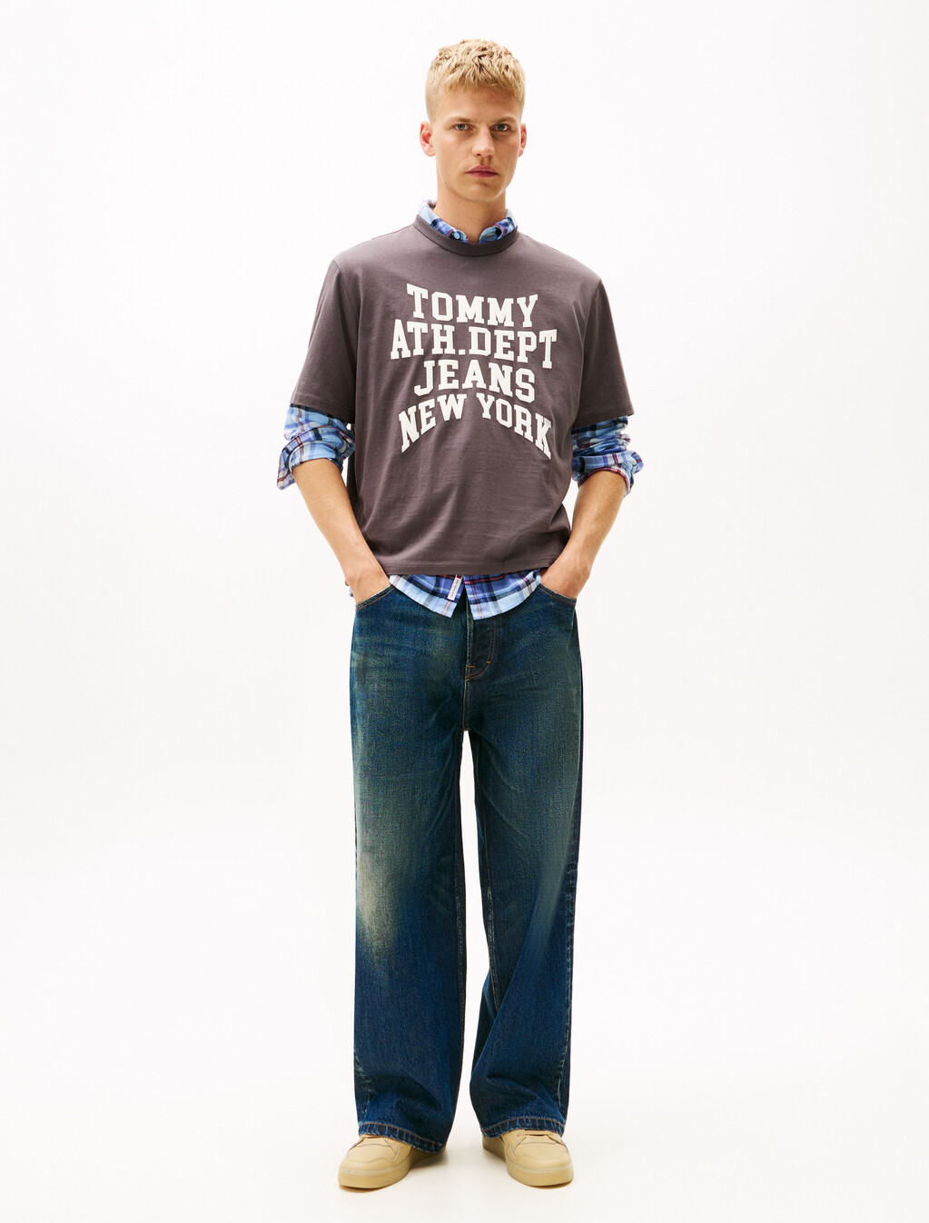 90s Crew Neck T-Shirt, Washed Black, hi-res