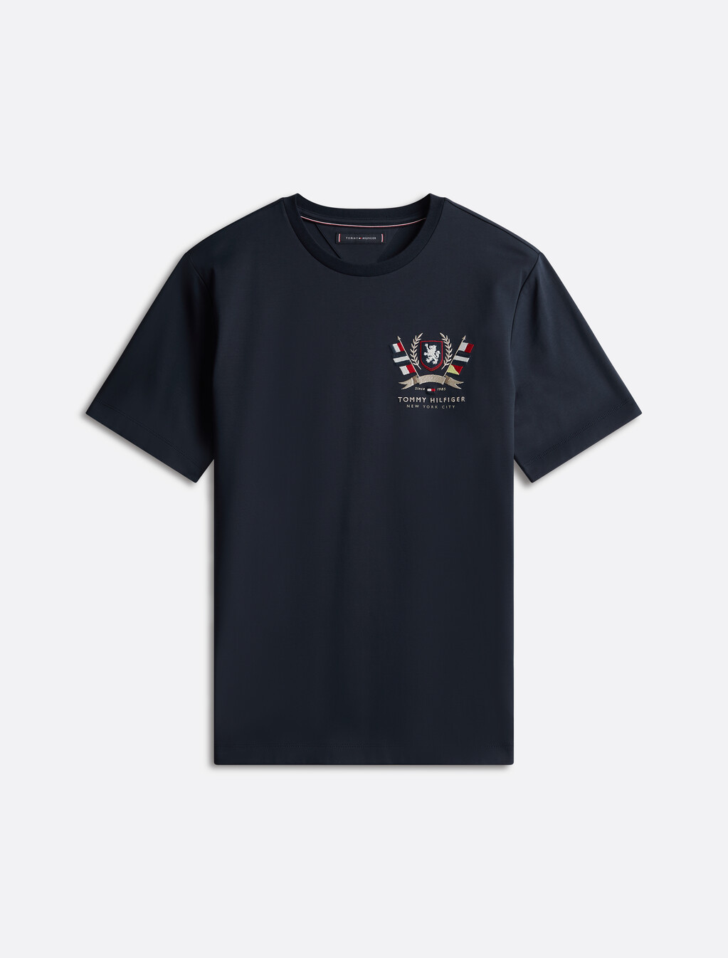 Hilfiger Crest Interlock T-Shirt, Desert Sky, hi-res