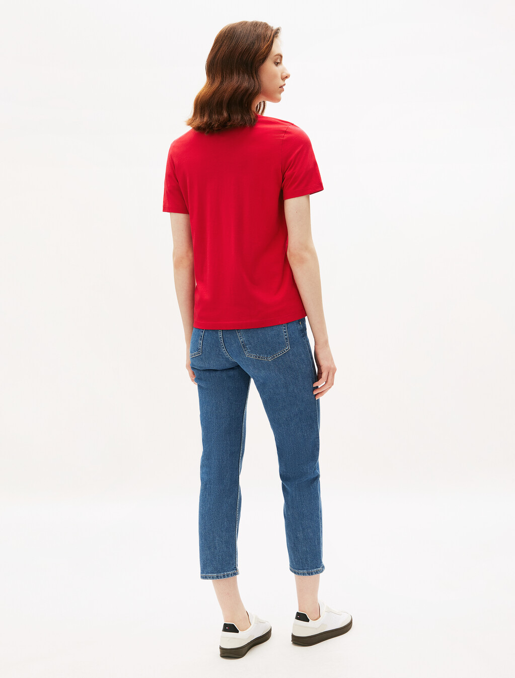 Contrast Flag T-Shirt, Primary Red, hi-res