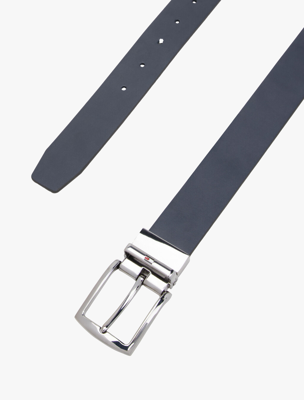 Reversible Leather Belt, Preppy Navy, hi-res