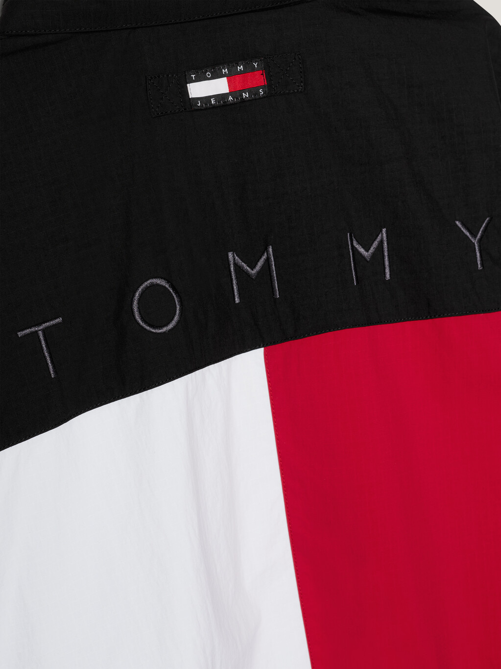 Tommy Remastered Dual Gender Signature Colour-Blocked Jacket, Black / Multi, hi-res