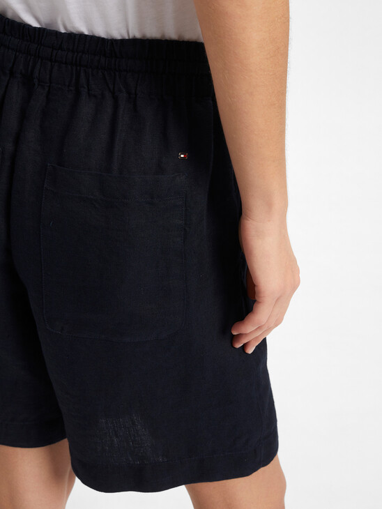 LINEN DRAWSTRING SHORTS