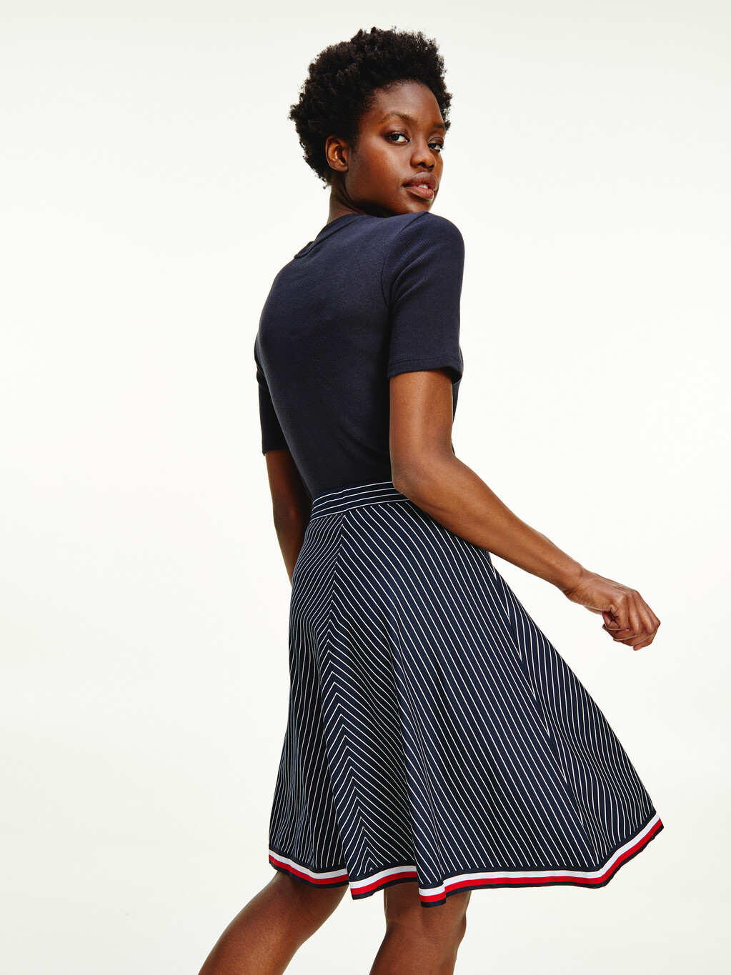 Global Stripe Skirt