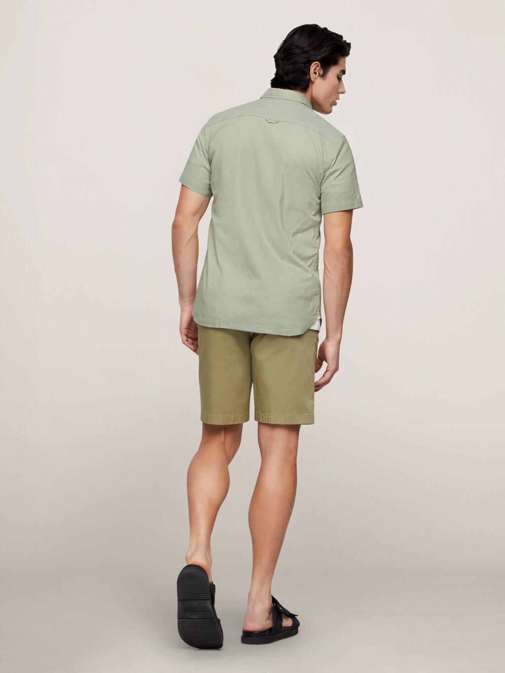 Essential Short Sleeve Shirt, Faded Olive, hi-res