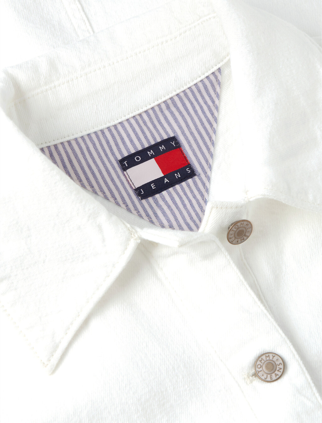 Textured Twill A-Line Mini Shirt Dress, Ancient White, hi-res