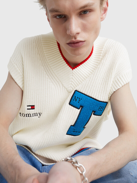 VARSITY LETTER DUAL GENDER SWEATER VEST