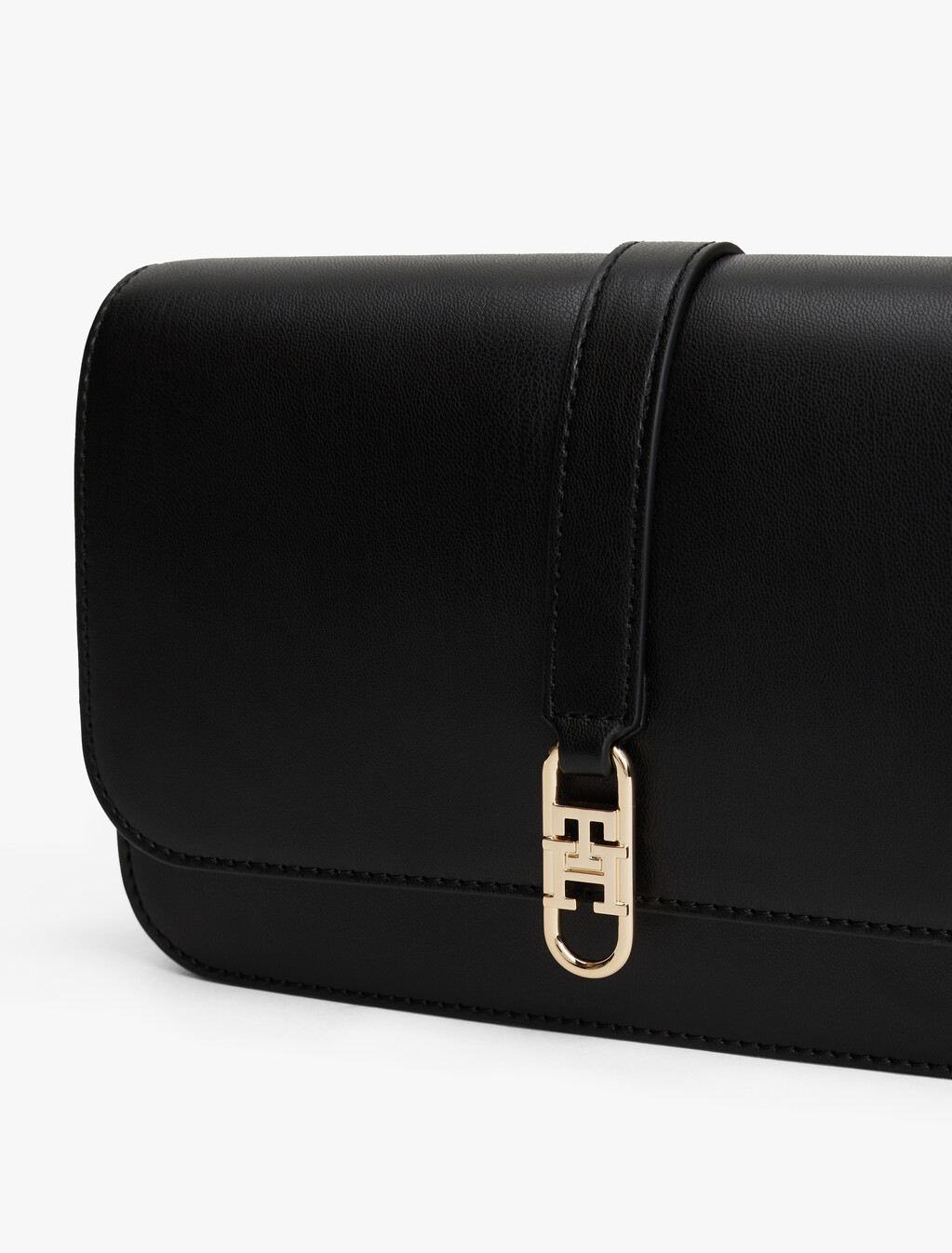 TH Monogram Flap Crossbody Bag, Black, hi-res