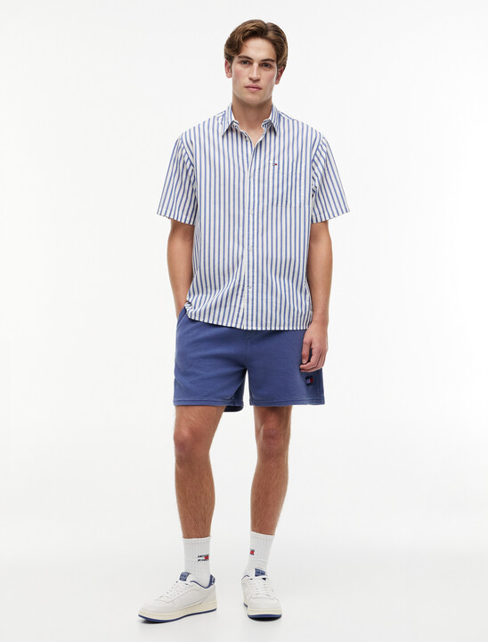 Relaxed Fit Stripe Short Sleeve Shirt